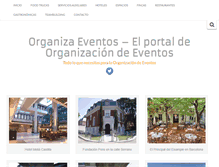 Tablet Screenshot of organiza-eventos.com